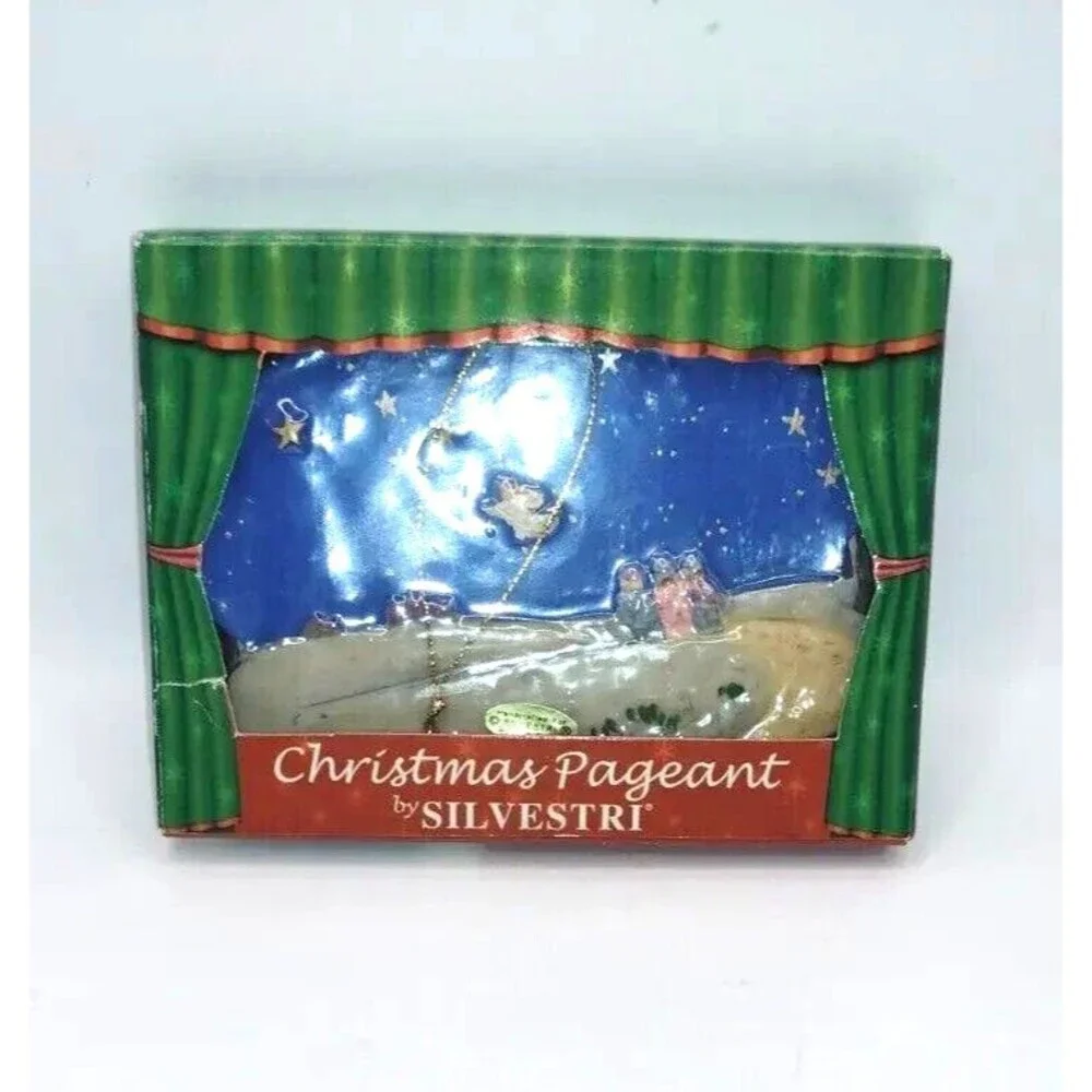 Silvestri Christmas Pageant Ornament Children's Nativity Play Relief New in Box